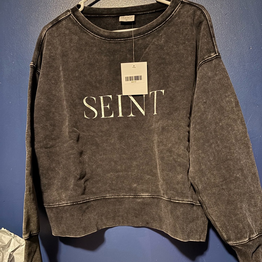 Seint Black Sweatshirt